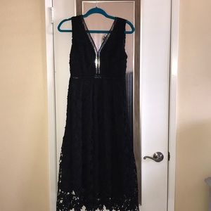 Black lace dress
